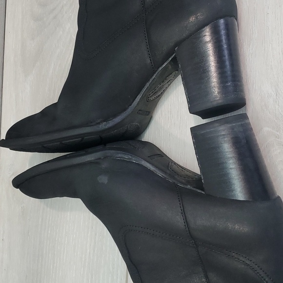 Born Women Allegra Leather Comfort Heels shoes boots sz 8 - Picture 8 of 15